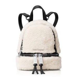 MICHAEL KORS RHEA SHEARLING BACKPACK